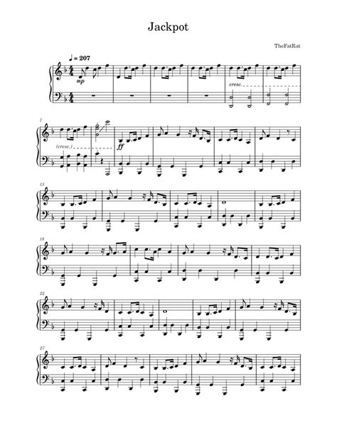 thefatrat jackpot sheet music